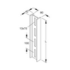 Profilsín perforált 6m I-profil 42mm x 80mm merítetten horganyzott acél I 80/6000 FL Niedax